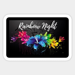 Rainbow Night Sticker